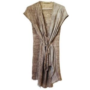 All Saints Snake Dee Dee Wrap Dress